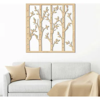Obraz Dřevěný obraz stromů - Bříza | DUBLEZ