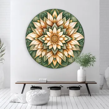 Obraz Květinová mandala - Srdce džungle | DUBLEZ