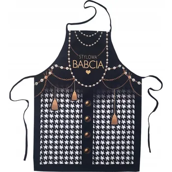 Kuchyňská zástěra Zástěra ke Dni babiček – Stylová babička, kostkovaná