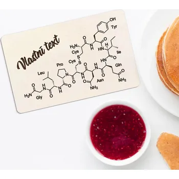 Obraz DUBLEZ 4664 8,5 cm x 5,3 cm x 1,5 mm Chemický vzorec lásky