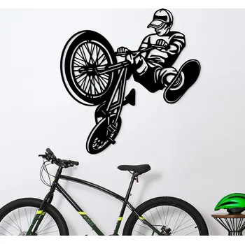 Obraz Dřevěný obraz na zeď - Street cyklista | DUBLEZ