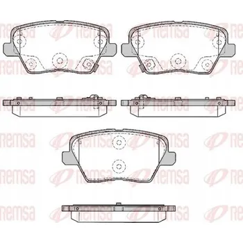 Brzdová destička Brzdové destičky Remsa 1784.02, sada pro kotoučové brzdy