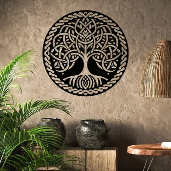 Obraz Strom života ze dřeva - Yggdrasill | DUBLEZ