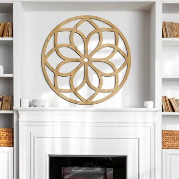 Obraz Jednoduchá mandala na zeď - Radost , Dub zlatý | DUBLEZ