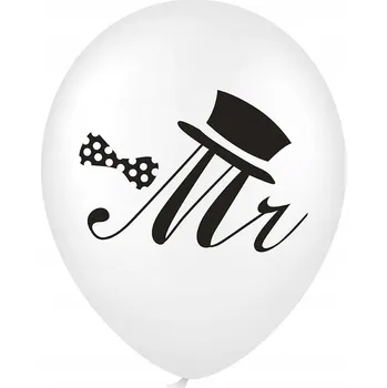 Balónek Gumový balónek s nápisem MR, 45 cm (18 palců)