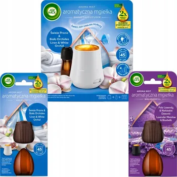 Osvěžovač vzduchu Air Wick Mgiełka Sada Svěží Prádlo Bílá Orchidej + Náhradní Náplň 20ml