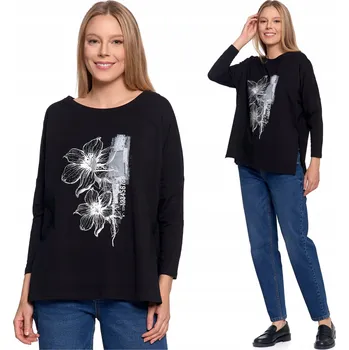 Dámské tričko TRIČKO halenka, 3/4 rukáv, klasická, pohodlná, S POTISKEM potiskem MORAJ , XXL S