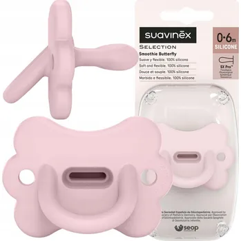 Suavinex Dudlík silikonové fyziologické SX Pro Colour Essence motýlek 0-6 měsíců