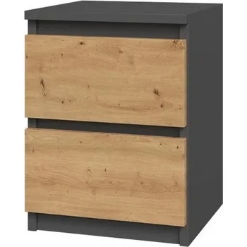 Noční stolek FALCO Noční stolek Malvína M2 antracit/dub artisan