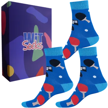 Pánské ponožky Dárkový set - Sporty - Pingpong - velikost 43-46 (Velikost 43-46)