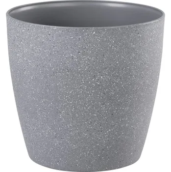 Květináč Strend Pro Garden Květináč Strend Pro Stone, 28x26 cm, šedý, efekt kamene