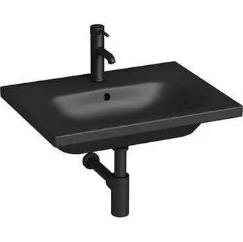 Umyvadlo Jika Mio-N Umyvadlo 60x45 cm, otvor pro baterii, s přepadem, černá mat