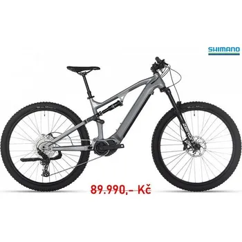 Jízdní kolo Maxbike Pánské celoodpružené elektrokolo Maxbike Halden PRO 2024 Šedá - XL (185 - 200cm)