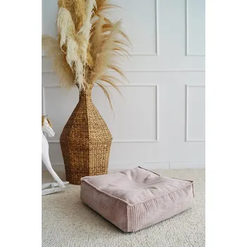 dětské křeslo Světmimi Sedací polštář čtverec 60 x 60 cm PRUHY růžový