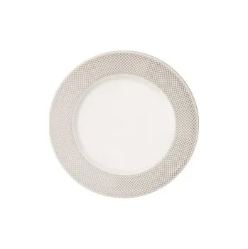 Talíř Norwich talíř mělký pr. 16 cm, béžový okraj