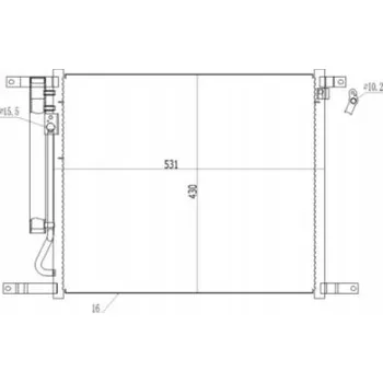 Klimatizace automobilu Hart 614 525 Kondenzátor klimatizace