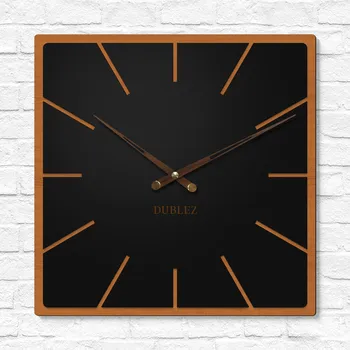 Hodiny Designové dřevěné hodiny - Noir, Třešeň | DUBLEZ