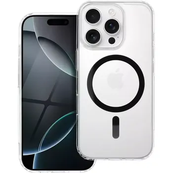 Pouzdro na mobilní telefon Drop Glue Colorful Ring Mag Cover kompatibilní s MagSafe pro IPHONE 15 black