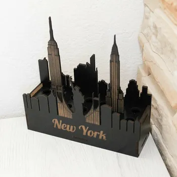 Obraz Dřevěný stojánek na pera - New York | DUBLEZ
