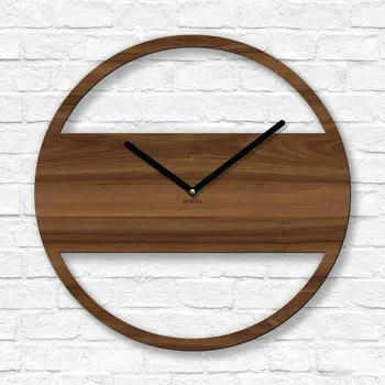 Hodiny Moderní hodiny do obýváku - Encanto, Ořech | DUBLEZ