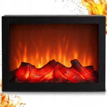 Elektrický stojící krb bez topení Home Styling Collection černý 80 W 29 x 23 x 11 cm