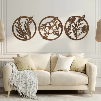 Obraz Vícedílný kulatý obraz - Květy, Ořech | DUBLEZ