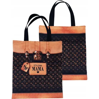 Nákupní taška Látková taška 42 x 38 cm černá