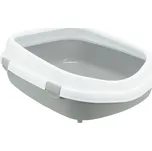 Trixie Primo XXL toaleta pro kočky s okrajem - šedá / bílá