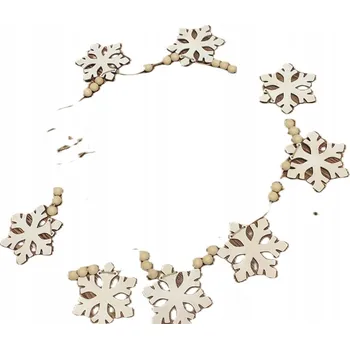 Vánoční dekorace S23 MALÁ VLOČKA Závěs ozdoba prolamovaná Vánoce ZIMA