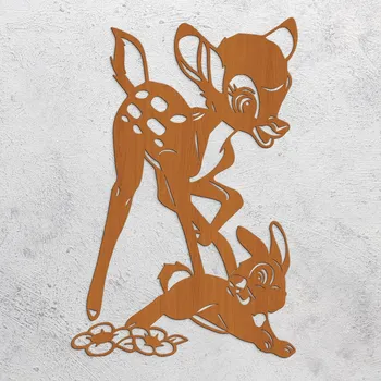 Obraz Samolepka na zeď pro holčičky - Bambi, Třešeň | DUBLEZ