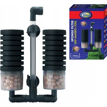 Akvarijní technika Vnitřní houbový filtr Aqua Nova NSF-MAXBIO-200L mechanicko-biologický