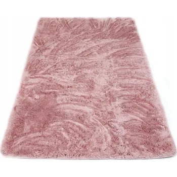 Koberec KOBEREC MĚKKÝ, NADÝCHANÝ, PROTISKLUZOVÝ PUDROVÁ RŮŽOVÁ 40x60 cm SOFTI