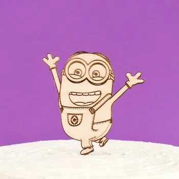 Obraz Dřevěná postavička na dort - Mimoni | DUBLEZ