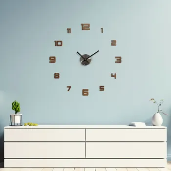 Obraz Nalepovací hodiny ze dřeva - Victoria, Ořech | DUBLEZ