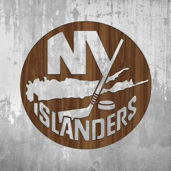 Obraz Dřevěné logo hokeje - New York Islanders | DUBLEZ