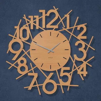 Hodiny Designové hodiny - Vortex, Buk | DUBLEZ