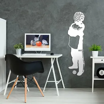 Obraz Obraz pro chlapce - Florbalista - Brankář, Bílá | DUBLEZ