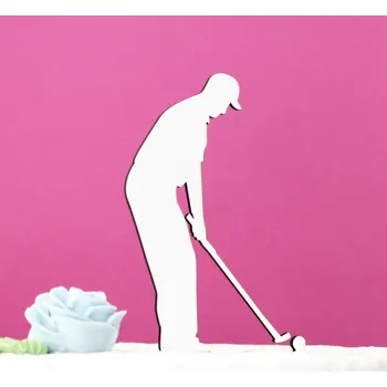 Obraz Dřevěný zápich do dortu - Golfista | DUBLEZ