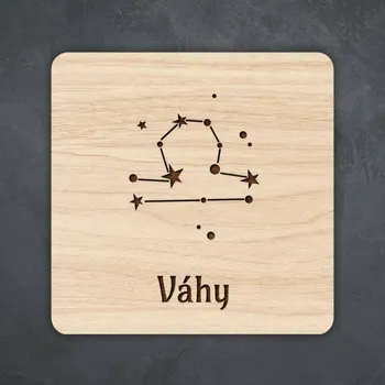 Podtácek Podložka pod šálek - Souhvězdí znamení Váhy | DUBLEZ