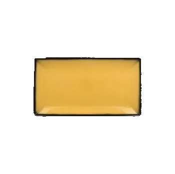 Talíř RAK Talíř servírovací obdélný 33,5 × 18,1 cm, žlutá | RAK-LEEDRG33NY