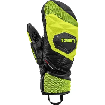 Dětské rukavice palčáky Leki WCR Venom 3D Junior Mitt (654801801) black-ice lemon 25/26
