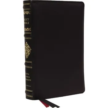 KJV, Personal Size Reference Bible, Sovereign Collection, Black Premium Goatskin Leather, Premier Collection, Comfort Print - Nelson, Thomas