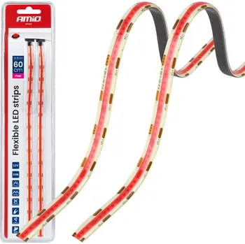 Autodoplněk LED pásky COB do auta růžová 2x30 cm 12 V