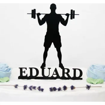 Obraz Ozdoba na dort se jménem - Fitness figurka kulturista | DUBLEZ