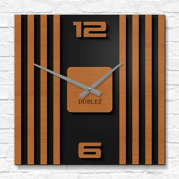 Hodiny Luxusní dřevěné hodiny - Lamely, Třešeň | DUBLEZ