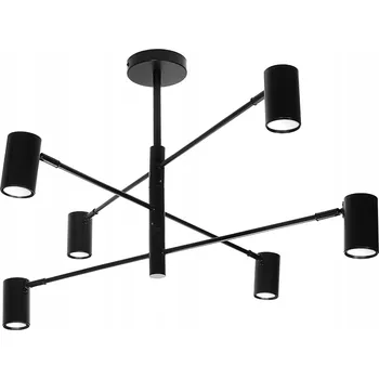 Pająkový lustr Závěsné svítidlo do obýváku 6x spot GU10 DD-40 černé