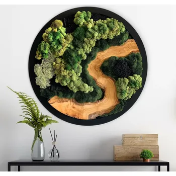 Obraz Kulatý obraz mechu - Rin no Mori | DUBLEZ