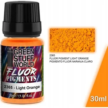 Výtvárné potřeby Barva Green Stuff World Pigment Fluor Light Orange 30 ml