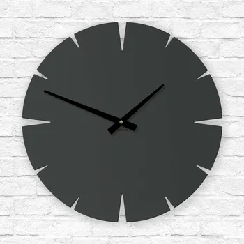 Hodiny Moderní nástěnné hodiny, Antracitově-šedá | DUBLEZ