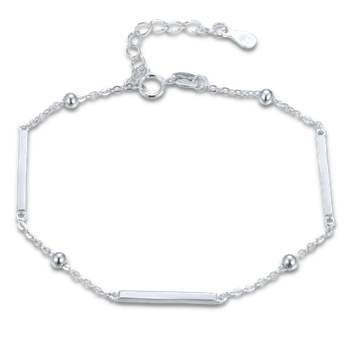 Souprava šperků MINET Elegantní stříbrný náramek s tyčkami, kuličkami JMAS0303SB16